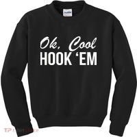 Ok Cool Hook'Em Texas Hook Em Kids Sweatshirt thumb 0