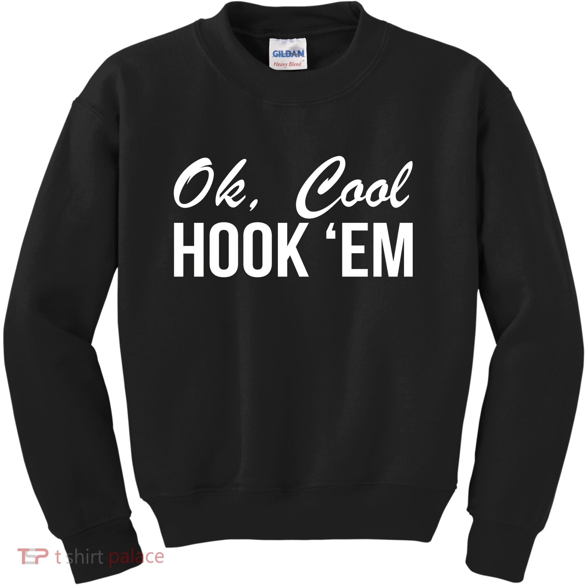 Ok Cool Hook'Em Texas Hook Em Kids Sweatshirt