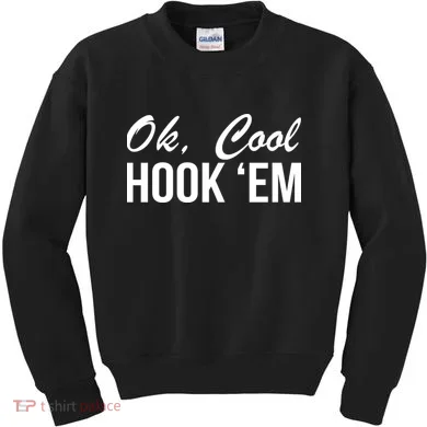 Ok Cool Hook'Em Texas Hook Em Kids Sweatshirt