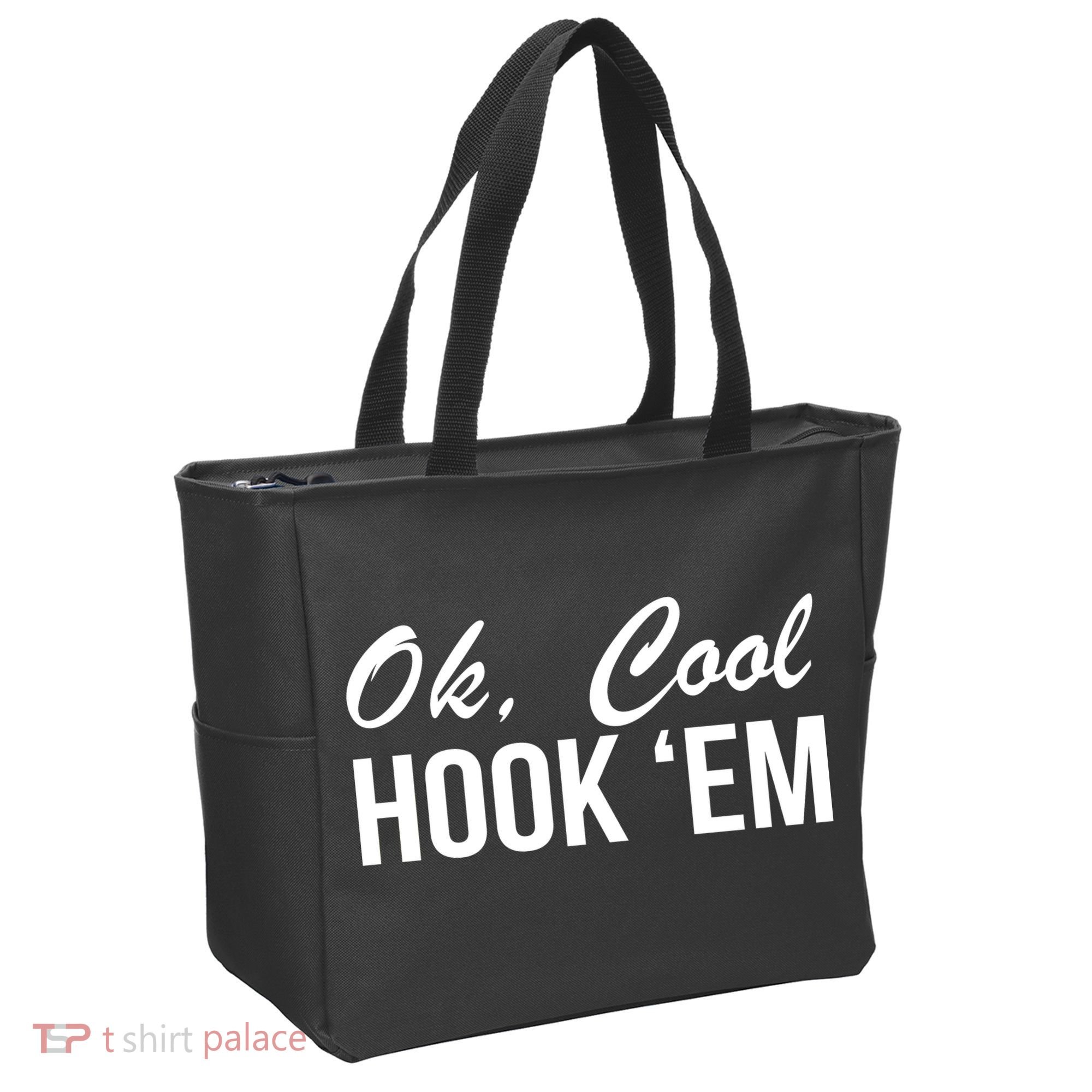 Ok Cool Hook'Em Texas Hook Em Tote Bag