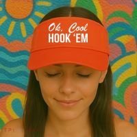 Ok Cool Hook'Em Texas Hook Em Visor thumb 2