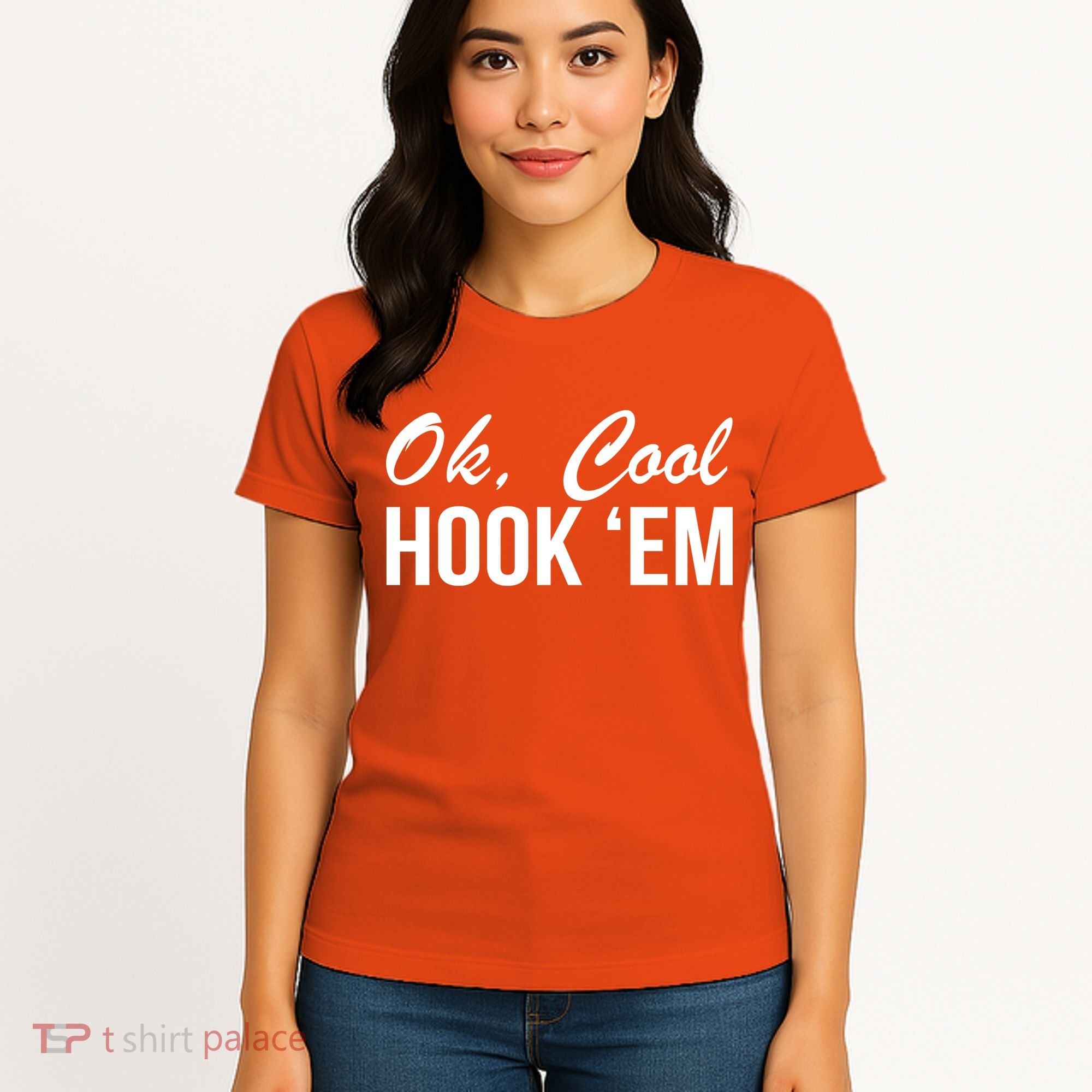 Ok Cool Hook'Em Texas Hook Em Women's T-Shirt