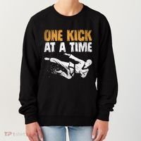 One Kick At A Time Taekwondo Martial Artist Martial Arts Tkd Gift Women's Sweatshirt thumb 0