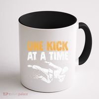 One Kick At A Time Taekwondo Martial Artist Martial Arts Tkd Gift Coffee Mug thumb 1