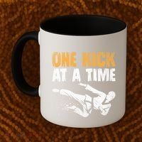 One Kick At A Time Taekwondo Martial Artist Martial Arts Tkd Gift Coffee Mug thumb 2