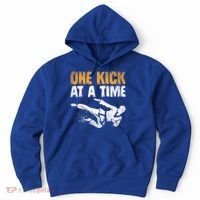One Kick At A Time Taekwondo Martial Artist Martial Arts Tkd Gift Hoodie thumb 0