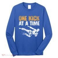 One Kick At A Time Taekwondo Martial Artist Martial Arts Tkd Gift Long Sleeve Shirt thumb 0