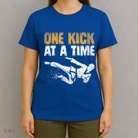 One Kick At A Time Taekwondo Martial Artist Martial Arts Tkd Gift T-Shirt thumb 4