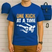 One Kick At A Time Taekwondo Martial Artist Martial Arts Tkd Gift T-Shirt thumb 6