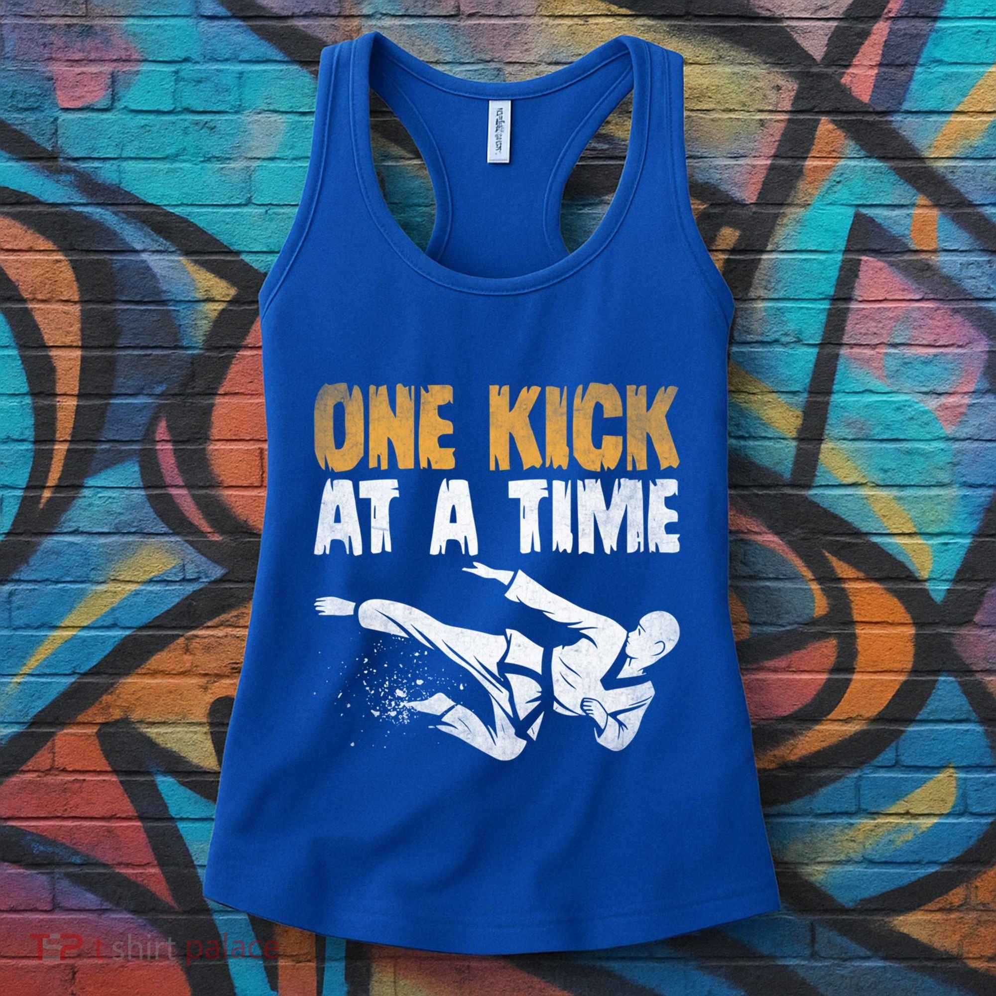 One Kick At A Time Taekwondo Martial Artist Martial Arts Tkd Gift Women's Tank Top