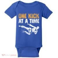 One Kick At A Time Taekwondo Martial Artist Martial Arts Tkd Gift Baby Bodysuit thumb 0