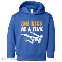 One Kick At A Time Taekwondo Martial Artist Martial Arts Tkd Gift Toddler Hoodie thumb 0