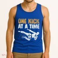 One Kick At A Time Taekwondo Martial Artist Martial Arts Tkd Gift Tank Top thumb 3