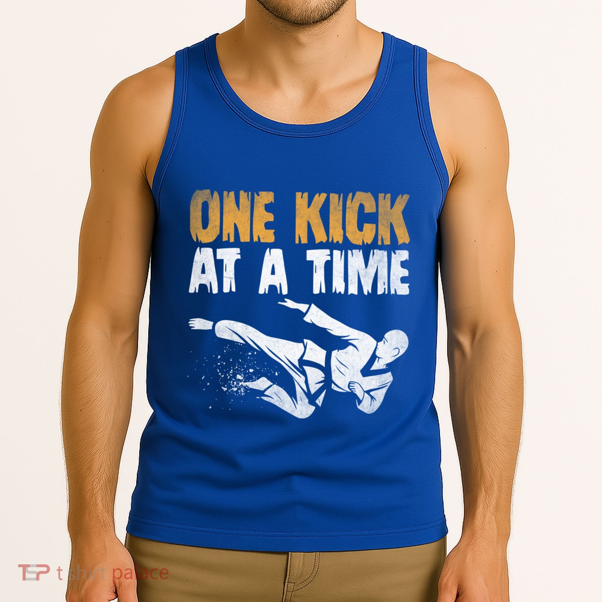 One Kick At A Time Taekwondo Martial Artist Martial Arts Tkd Gift Tank Top