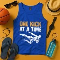 One Kick At A Time Taekwondo Martial Artist Martial Arts Tkd Gift Tank Top thumb 4
