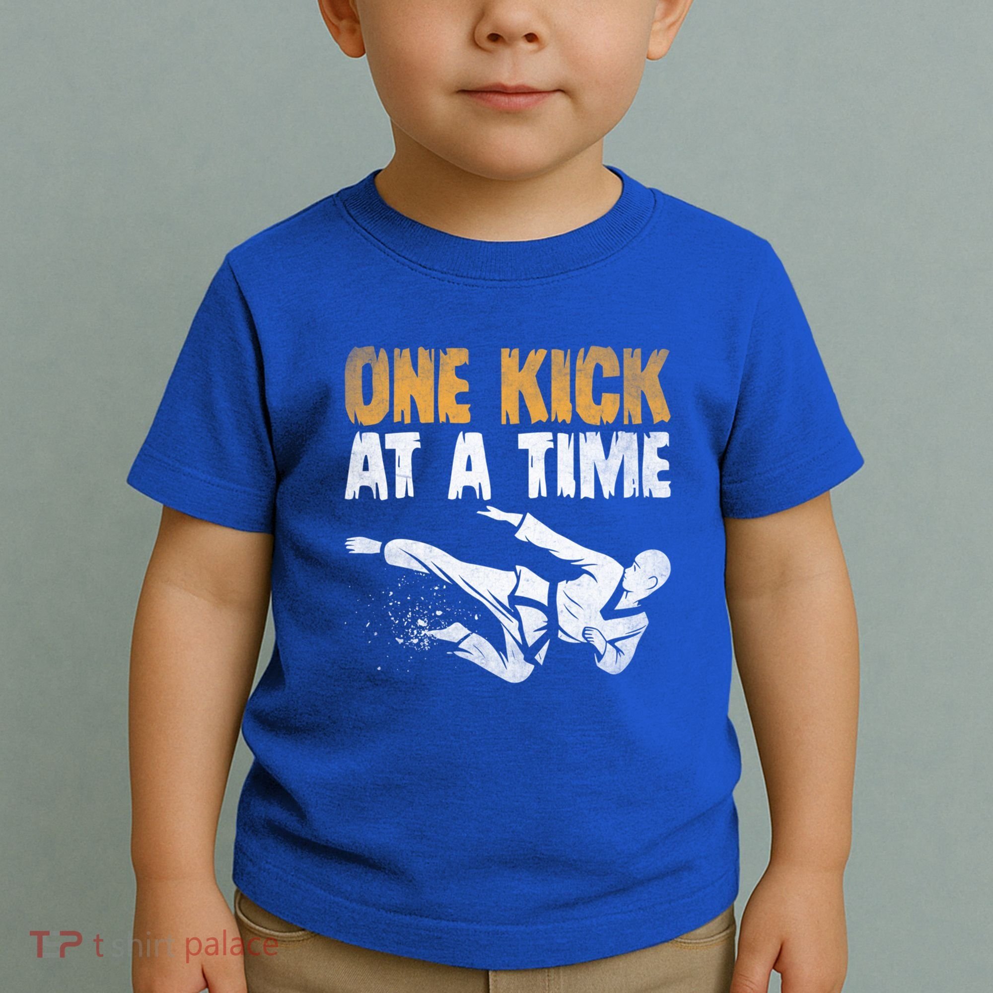One Kick At A Time Taekwondo Martial Artist Martial Arts Tkd Gift Toddler T-Shirt
