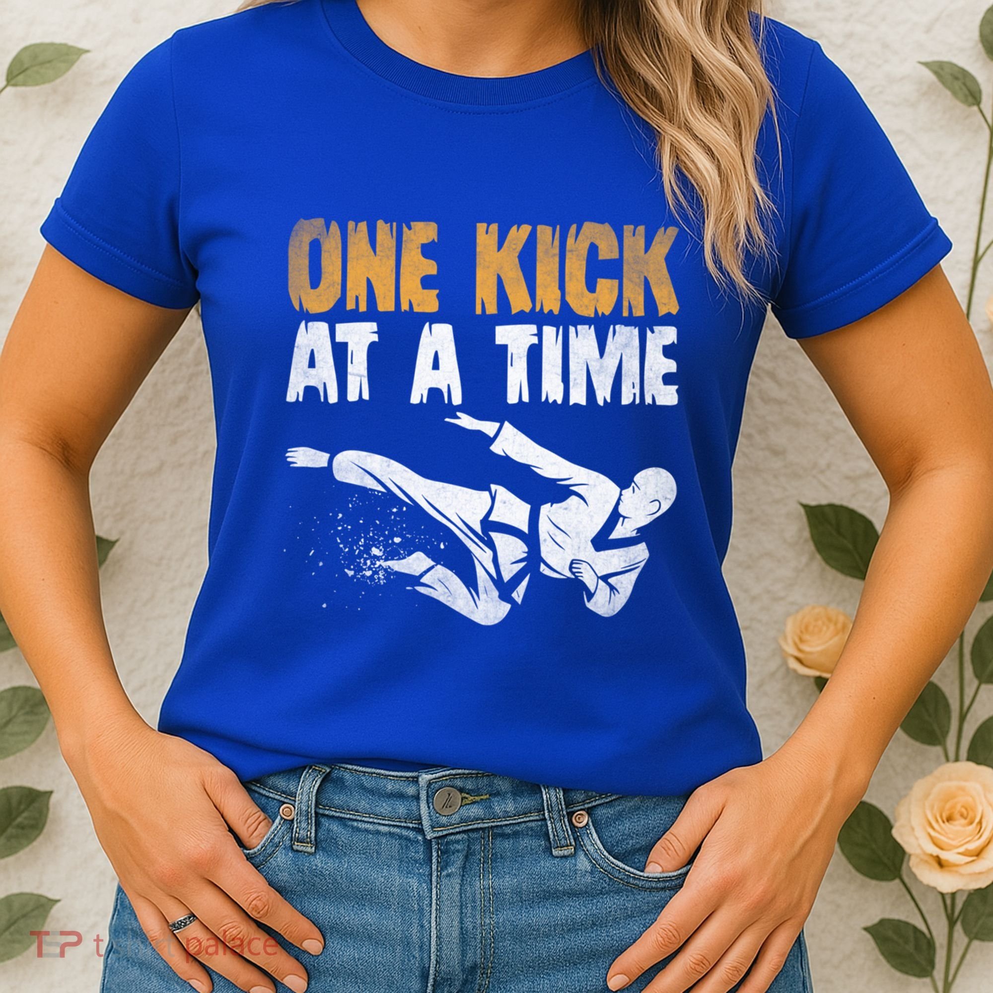 One Kick At A Time Taekwondo Martial Artist Martial Arts Tkd Gift Women's T-Shirt
