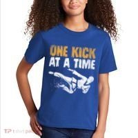 One Kick At A Time Taekwondo Martial Artist Martial Arts Tkd Gift Kids T-Shirt thumb 2