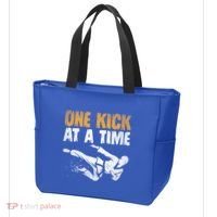 One Kick At A Time Taekwondo Martial Artist Martial Arts Tkd Gift Tote Bag thumb 3