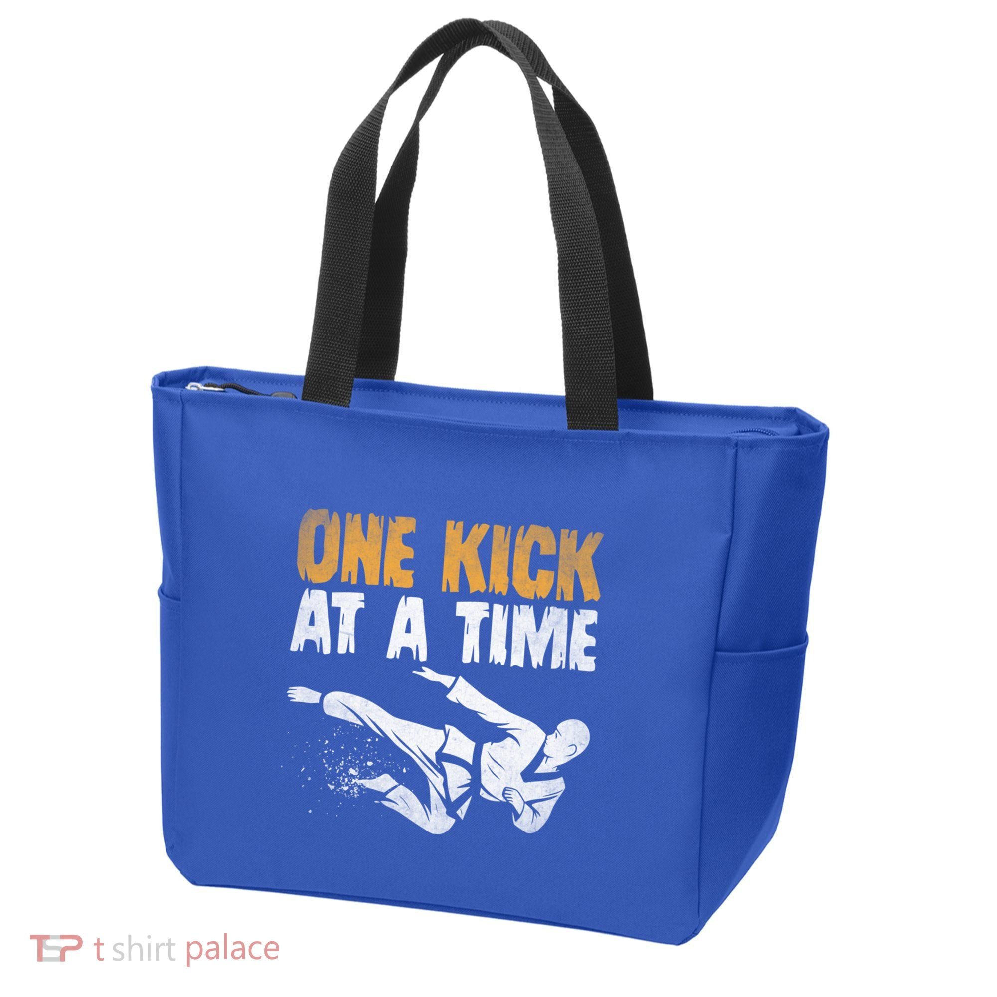 One Kick At A Time Taekwondo Martial Artist Martial Arts Tkd Gift Tote Bag