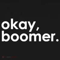 Okay, Boomer Millennial meme Women's Long Sleeve Shirt thumb 2