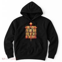 Only Kneel For The One Man Jesus Hoodie thumb 0