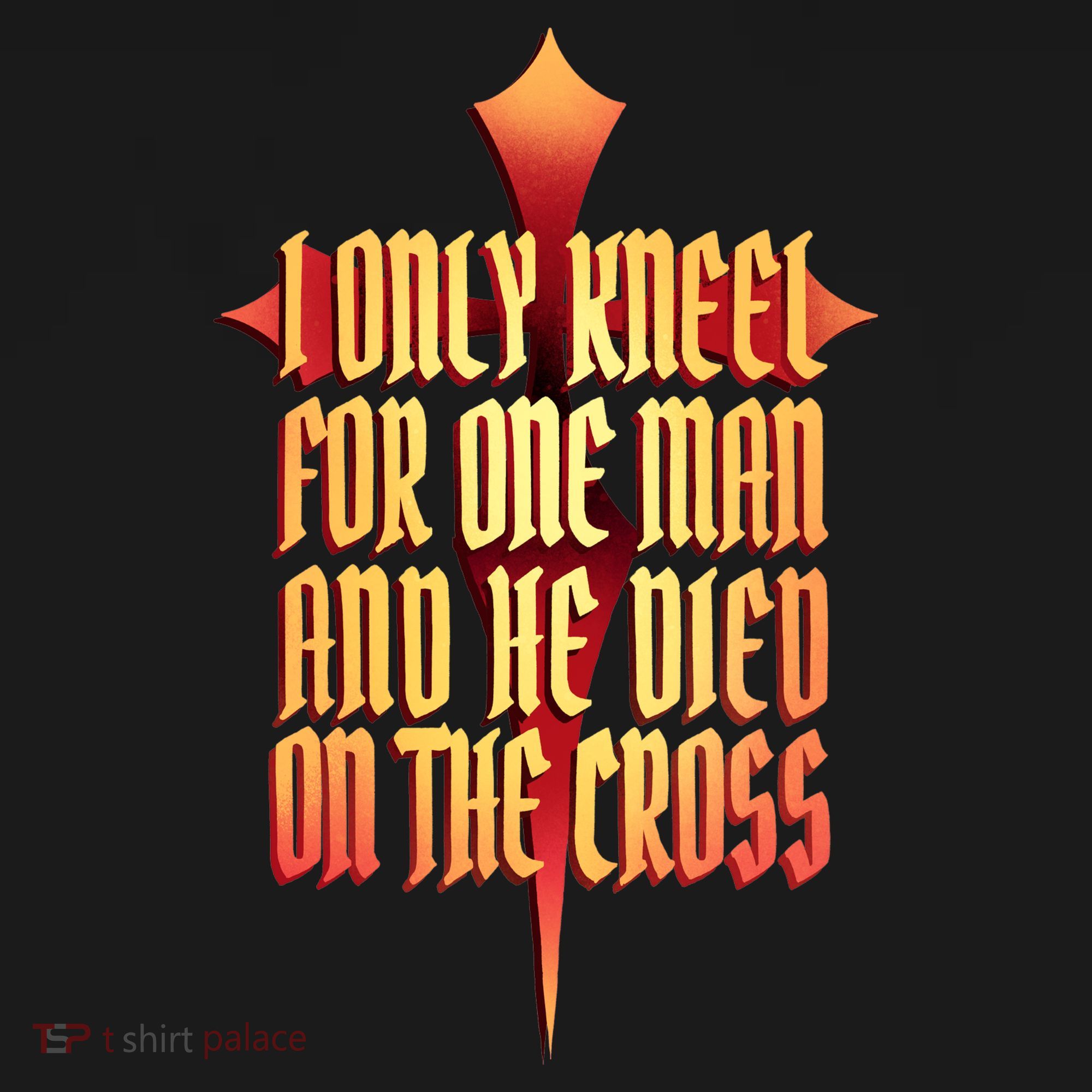 Only Kneel For The One Man Jesus Hoodie