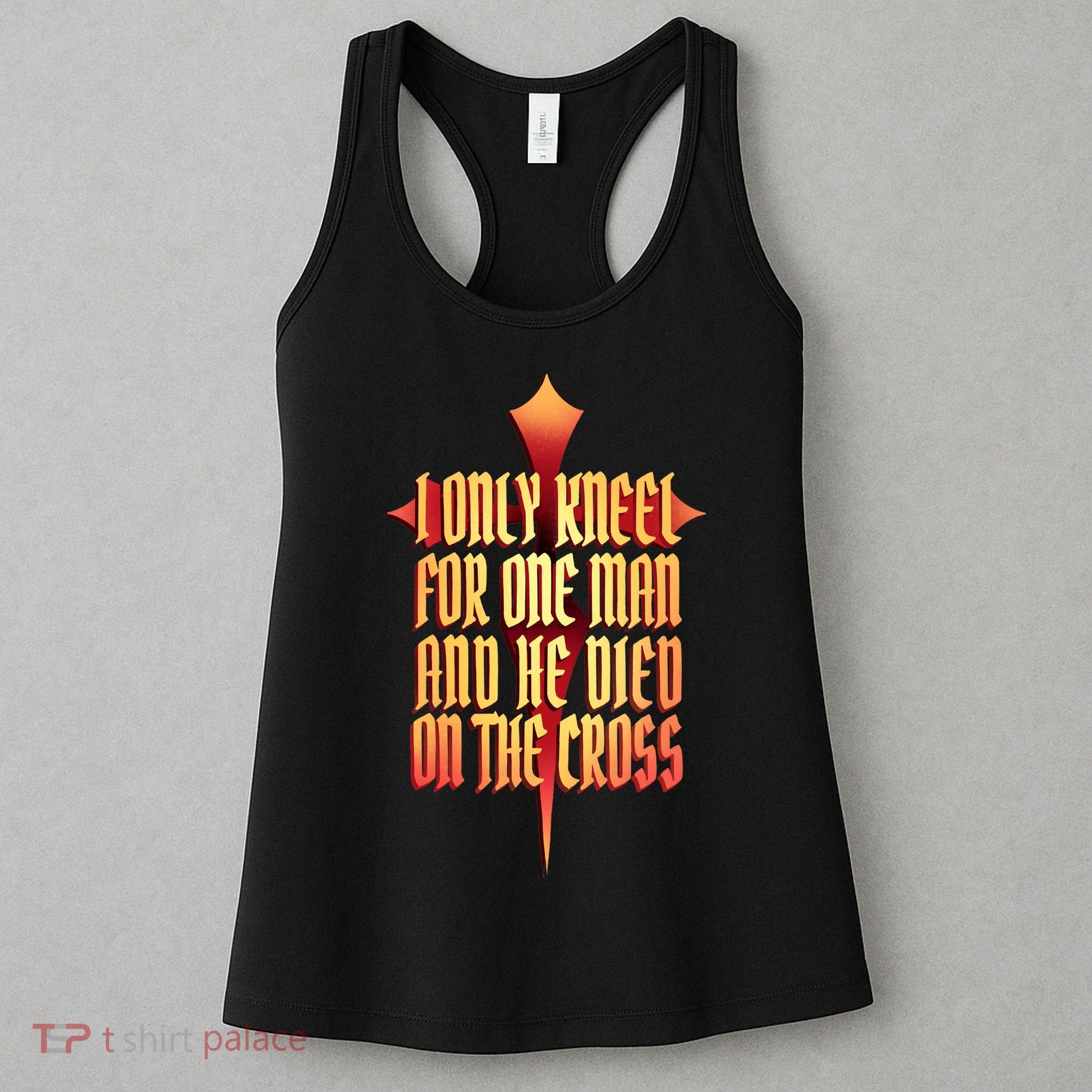 Only Kneel For The One Man Jesus Women's Tank Top