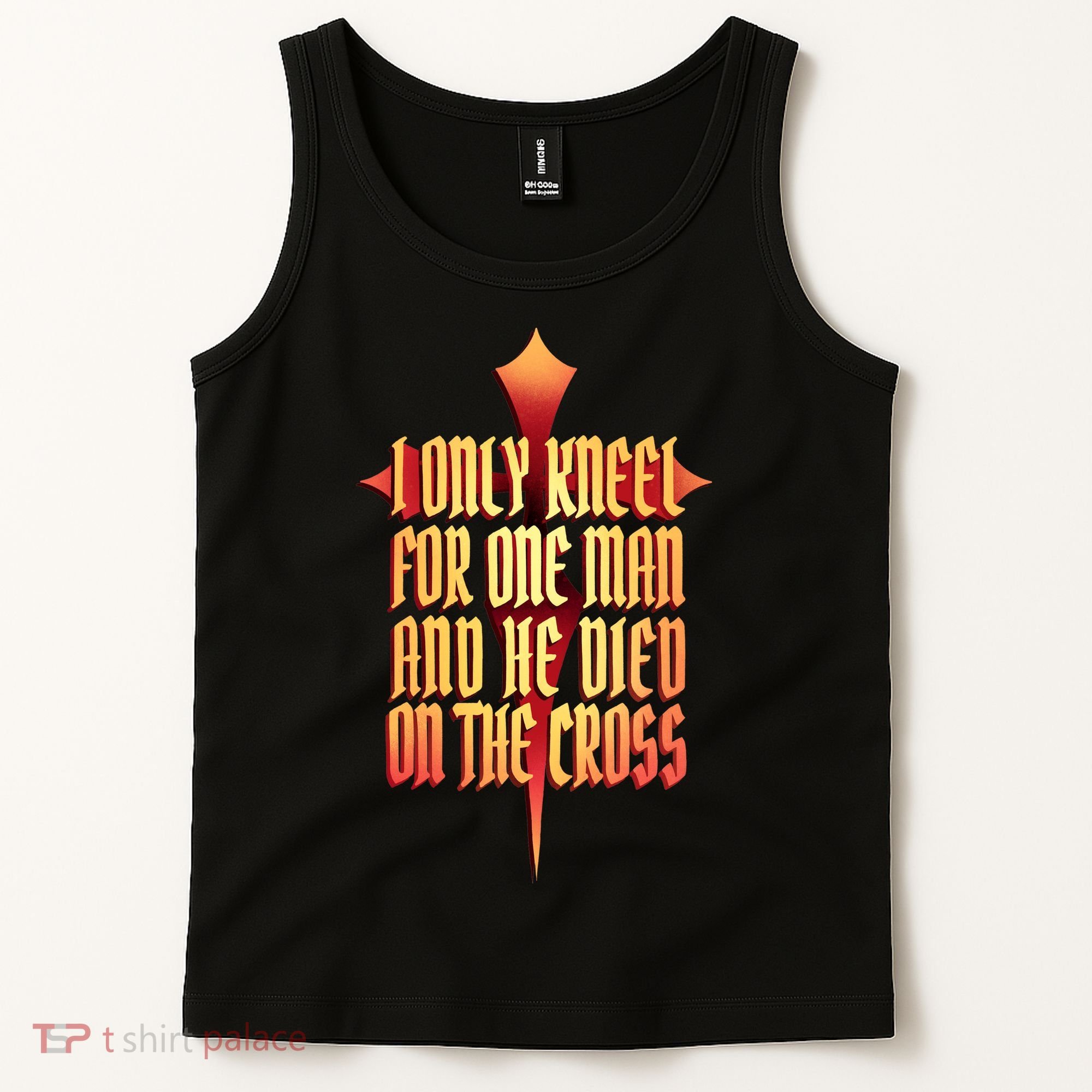 Only Kneel For The One Man Jesus Tank Top