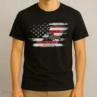 OH58 Kiowa Helicopter USA Flag Helicopter Pilot Gifts T-Shirt thumb 3