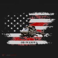 OH58 Kiowa Helicopter USA Flag Helicopter Pilot Gifts Women's Hoodie thumb 2