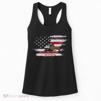 OH58 Kiowa Helicopter USA Flag Helicopter Pilot Gifts Women's Tank Top thumb 0