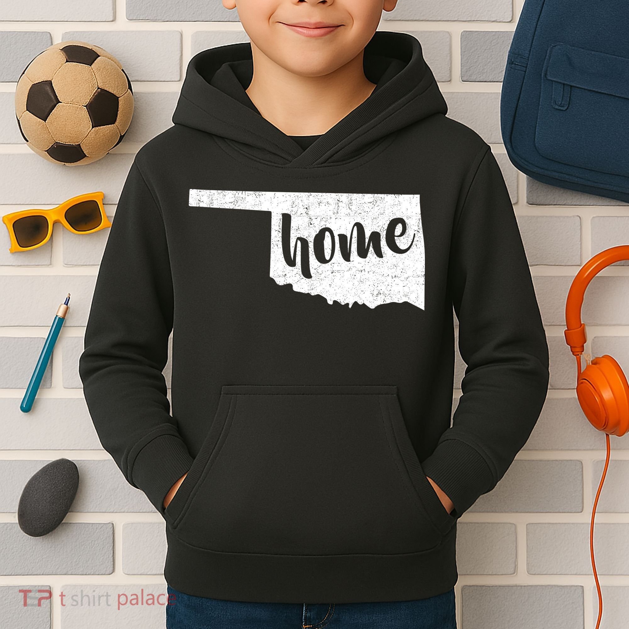 Oklahoma Home State Kids Hoodie