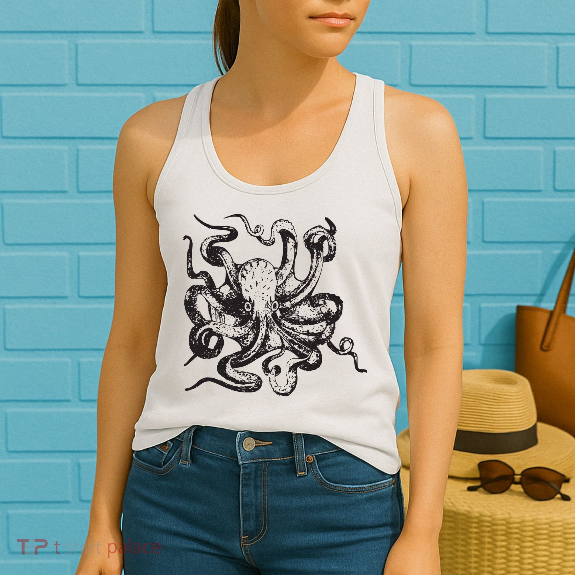 Octopus Kraken Men Women BoyGirl Tees Women's Tank Top