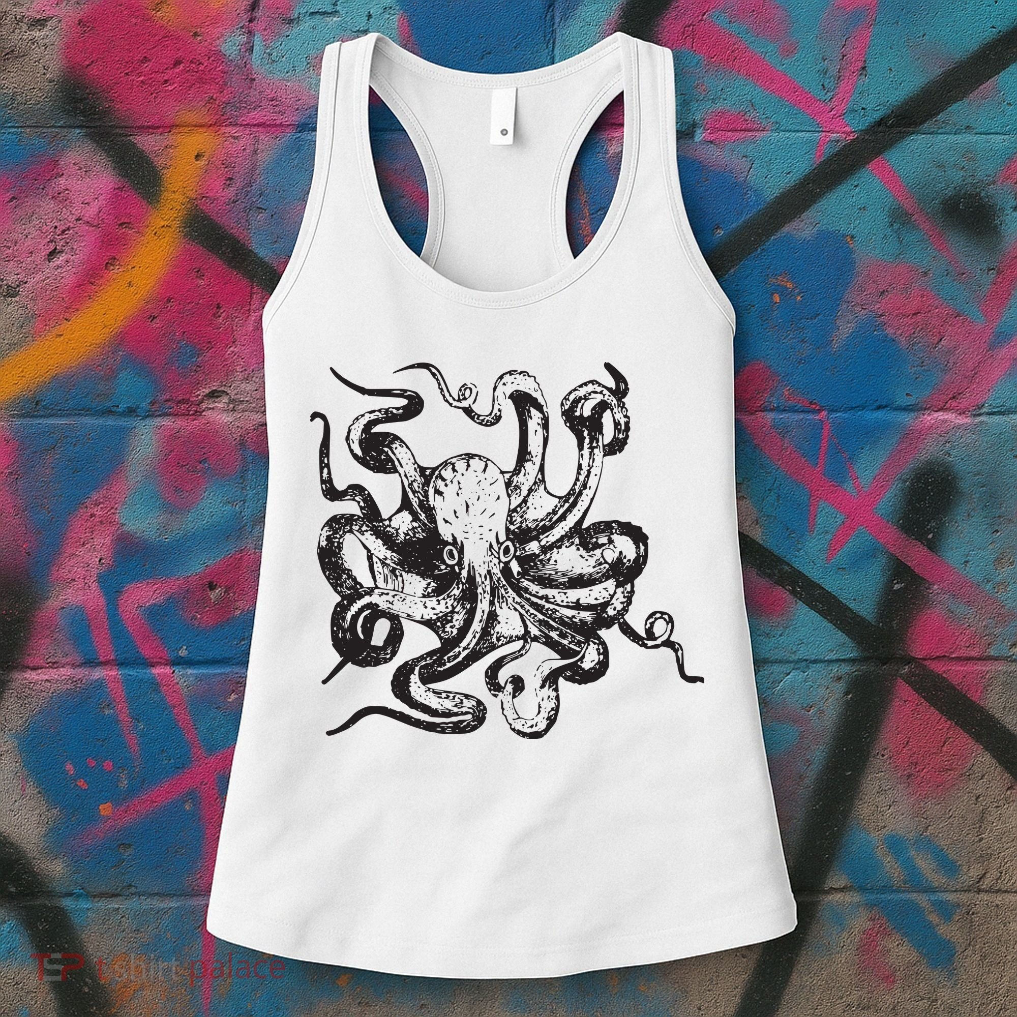 Octopus Kraken Men Women BoyGirl Tees Women's Tank Top