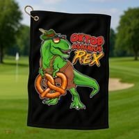 Oktob-Asaurus Rex Golf Towel thumb 1