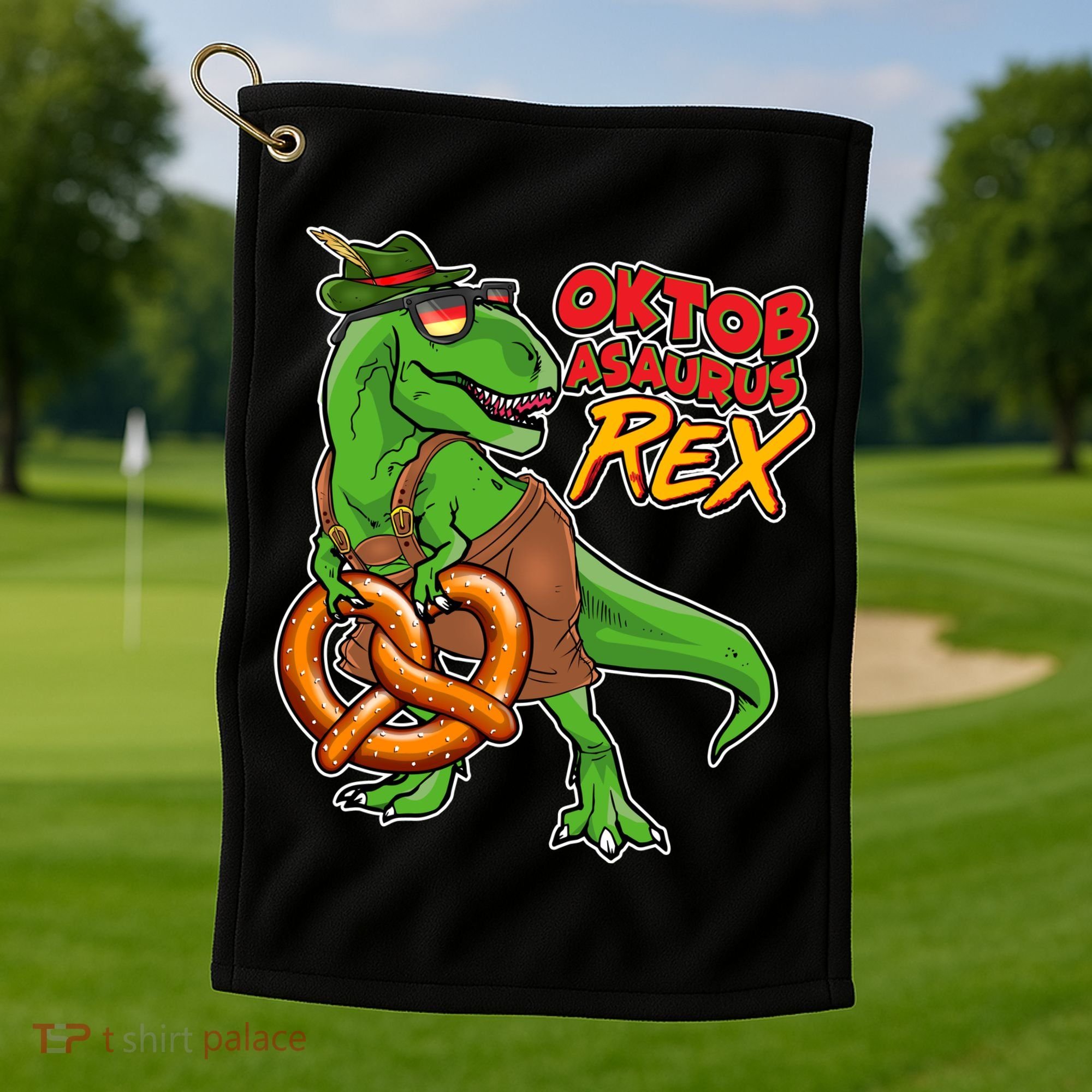 Oktob-Asaurus Rex Golf Towel