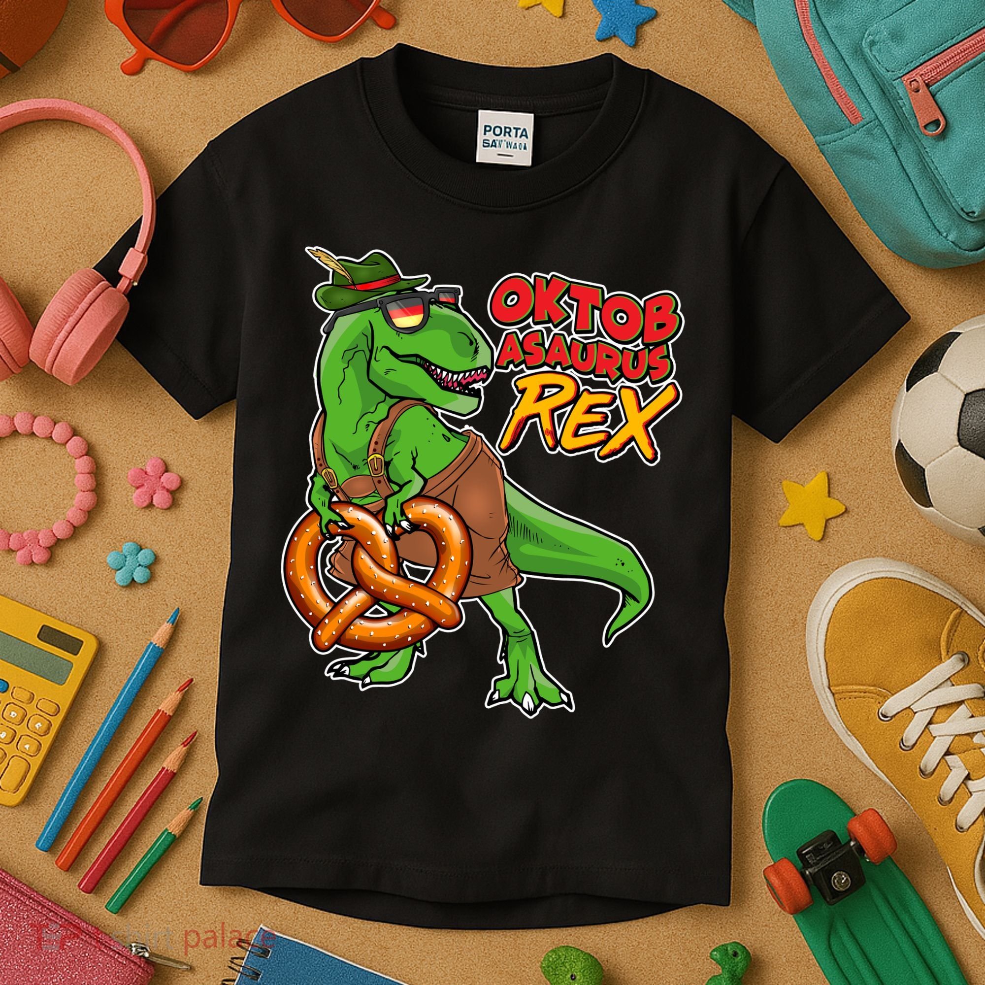Oktob-Asaurus Rex Kids T-Shirt