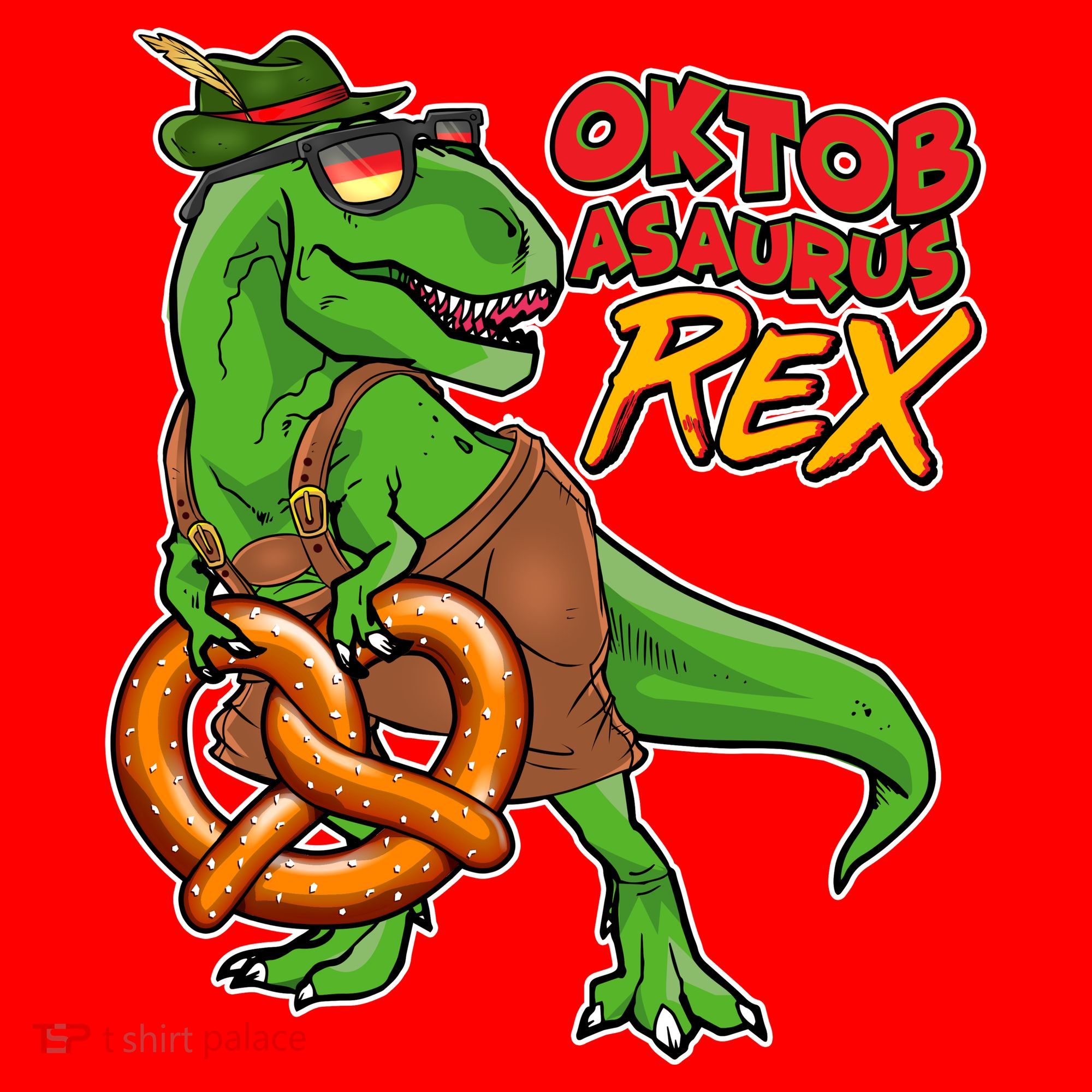 Oktob-Asaurus Rex Santa Hat