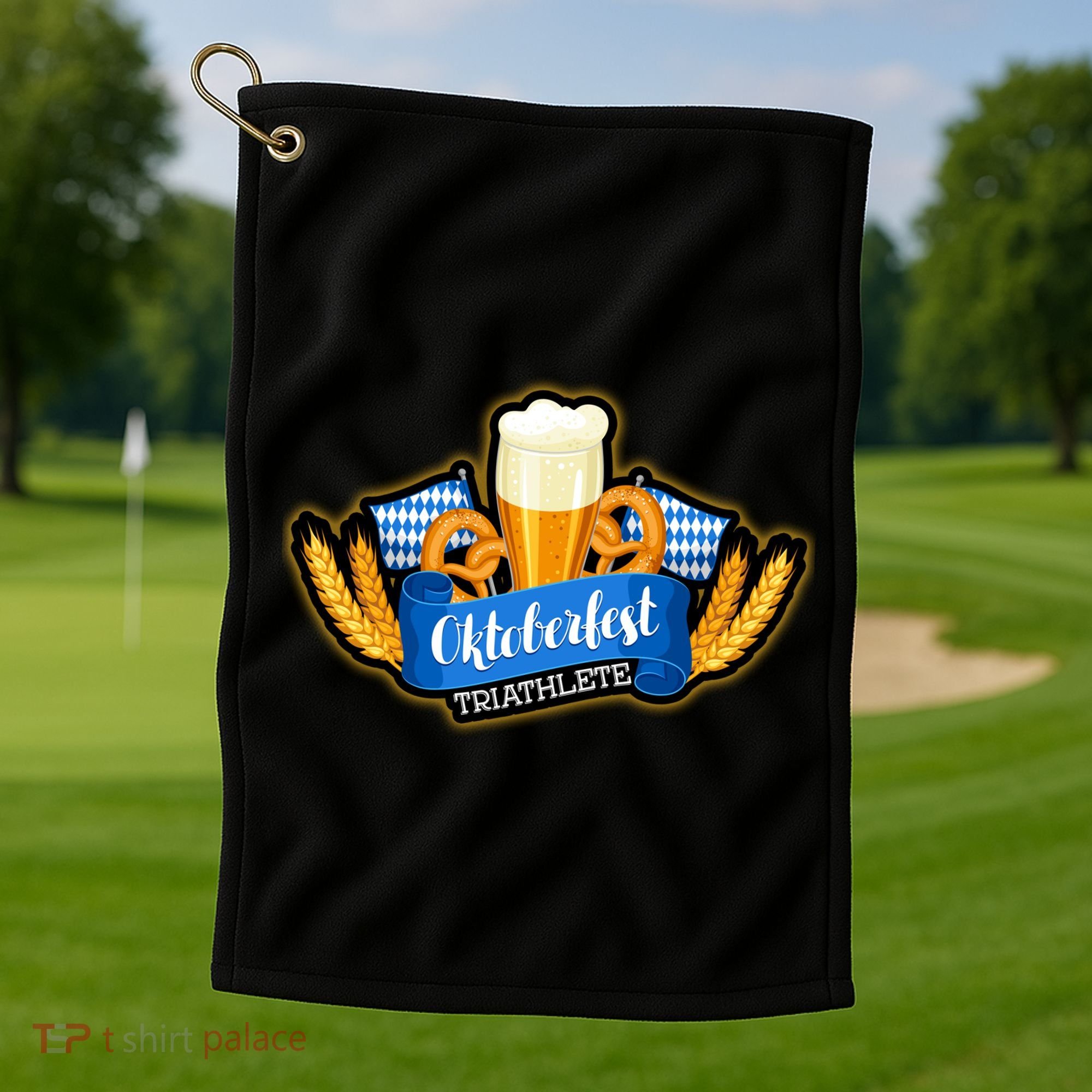 Oktober Fest Triathlete  Golf Towel