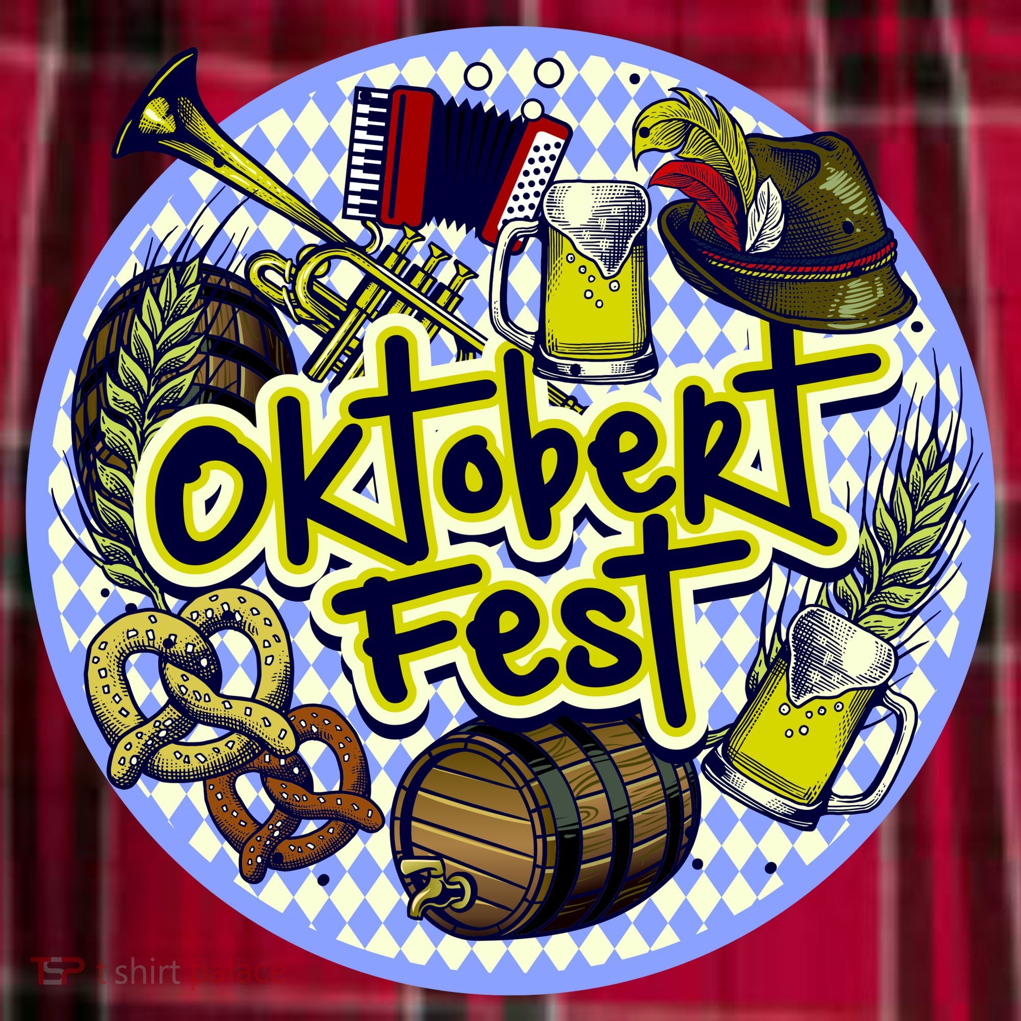 Oktoberfest Women's Flannel Plaid Pajama Pants