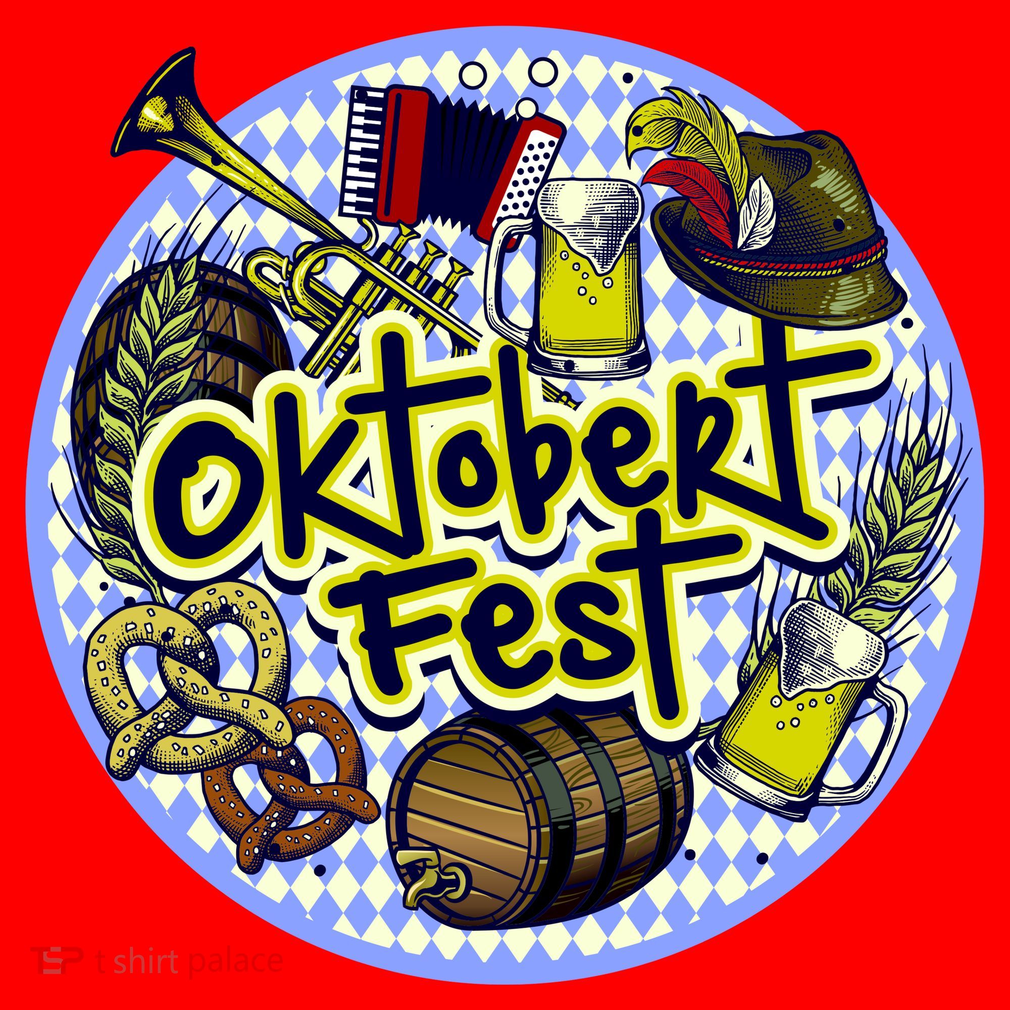 Oktoberfest Santa Hat