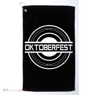Oktoberfest Beer Emblem Golf Towel