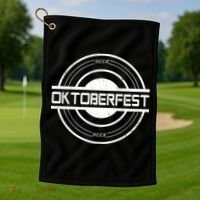 Oktoberfest Beer Emblem Golf Towel thumb 1