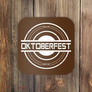 Oktoberfest Beer Emblem Coaster