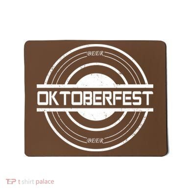 Oktoberfest Beer Emblem Mousepad