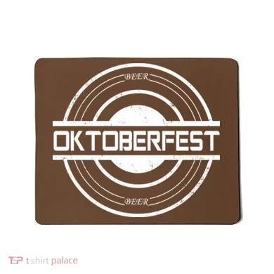 Oktoberfest Beer Emblem Mousepad
