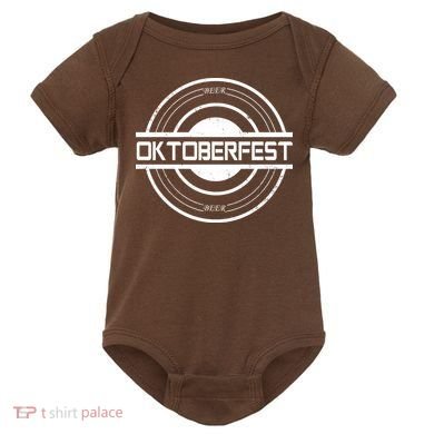 Oktoberfest Beer Emblem Baby Bodysuit