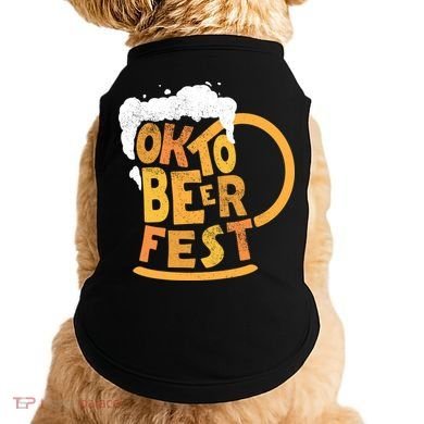 Oktoberfest Beer Fest Logo Doggie Tank