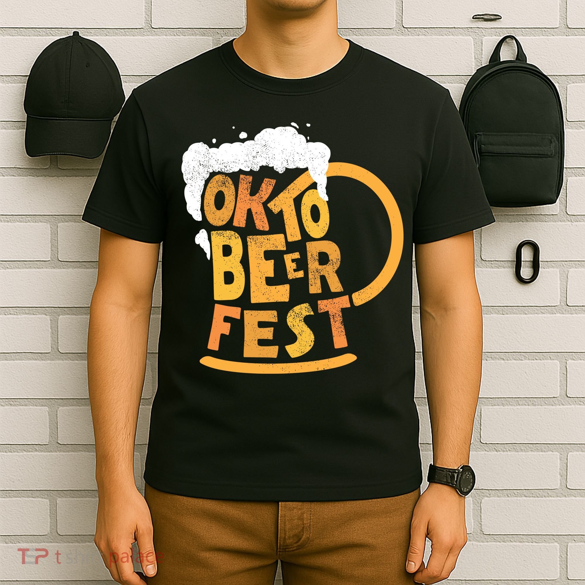 Oktoberfest Beer Fest Logo T-Shirt